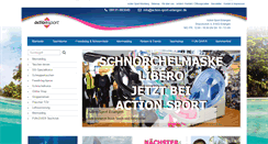Desktop Screenshot of action-sport-erlangen.de
